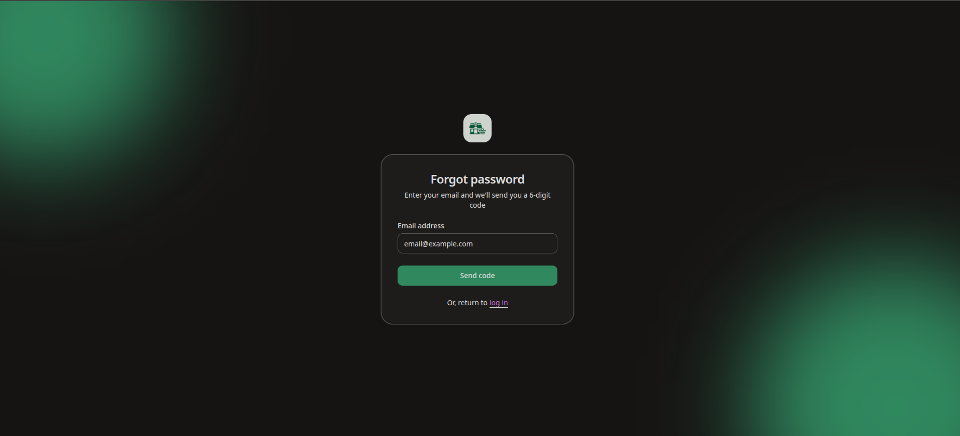 POS Retail β Forgot password β 6-digit code
