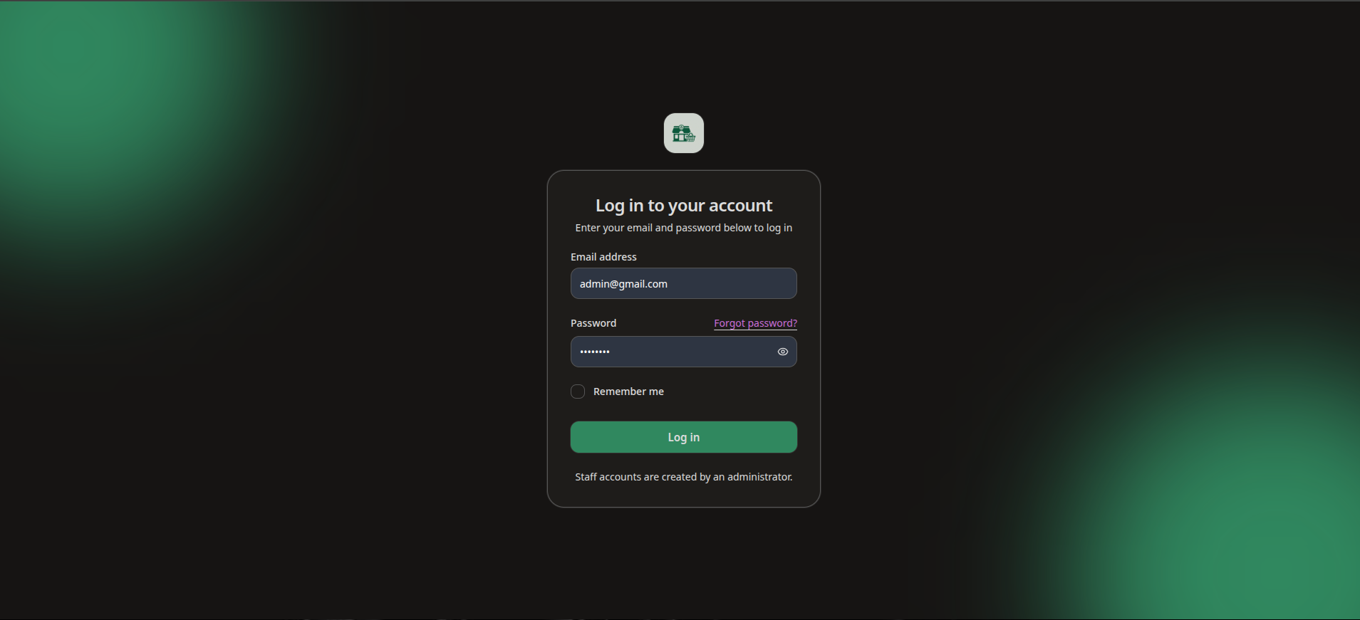 POS Retail β Log in